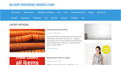 Desktop Screenshot of bloopendorseinside.com